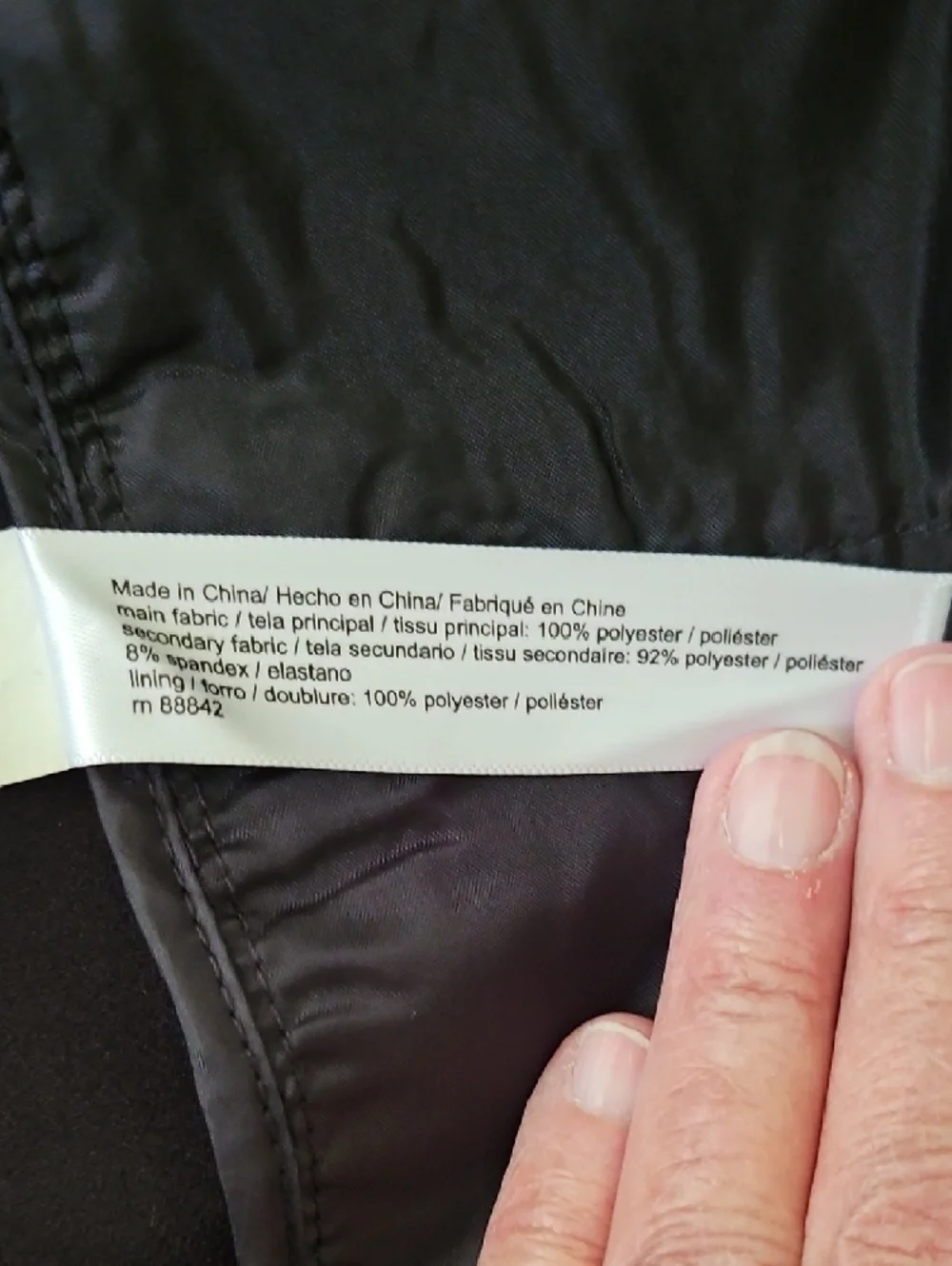 Eloquii Plus Size Wide Leg w/Silver Floral Appliqué  - Size 18 - Picture 10 of 10